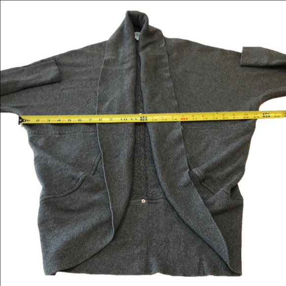 Aritzia Wilfred Diderot Cocoon Grey Open Cardigan Sweater Womens Small - Picture 11 of 16
